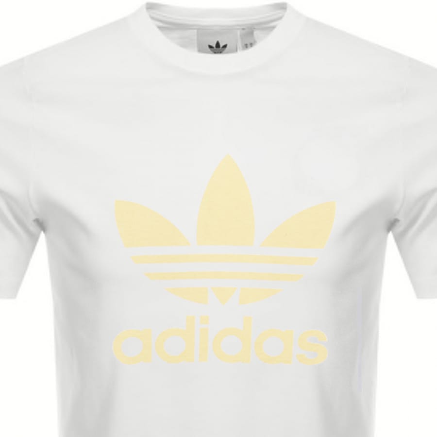 Alternative Image for Productadidas Originals Trefoil Logo T Shirt White2